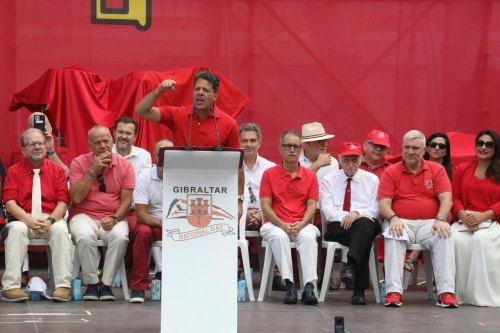 Chief Minister addressing the rally